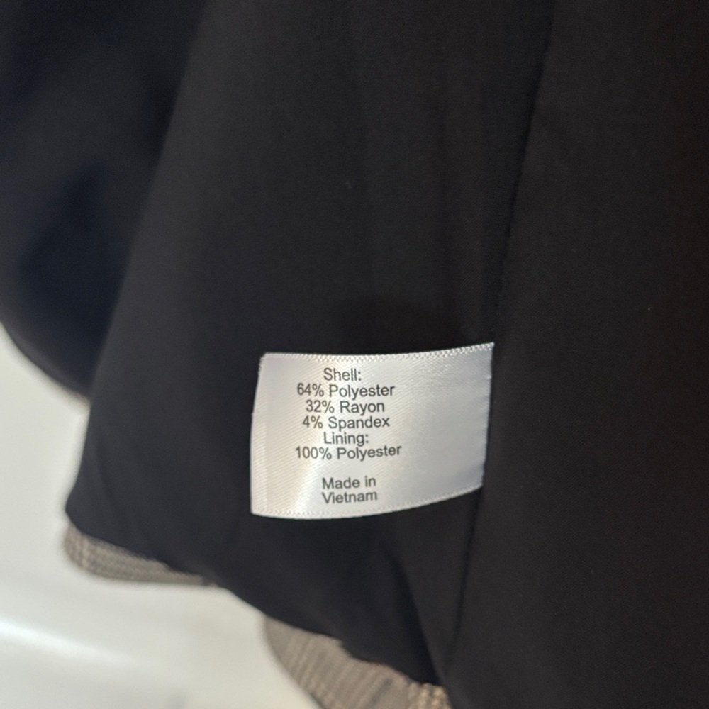 NWOT Lane Bryant Black and Tan Patterned Blazer - Picture 12 of 15